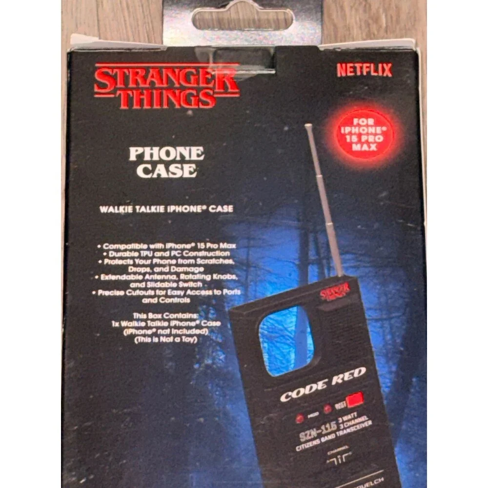 Stranger Things Walkie-Talkie Phone Case Apple iPhone 15 Pro‎ Max